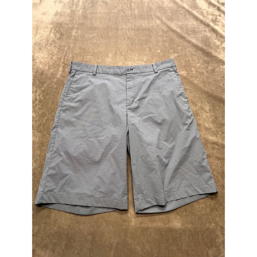 Nike Golf Tour Performance Mens Striped Shorts Size 34 Dri-FIT Flat Front